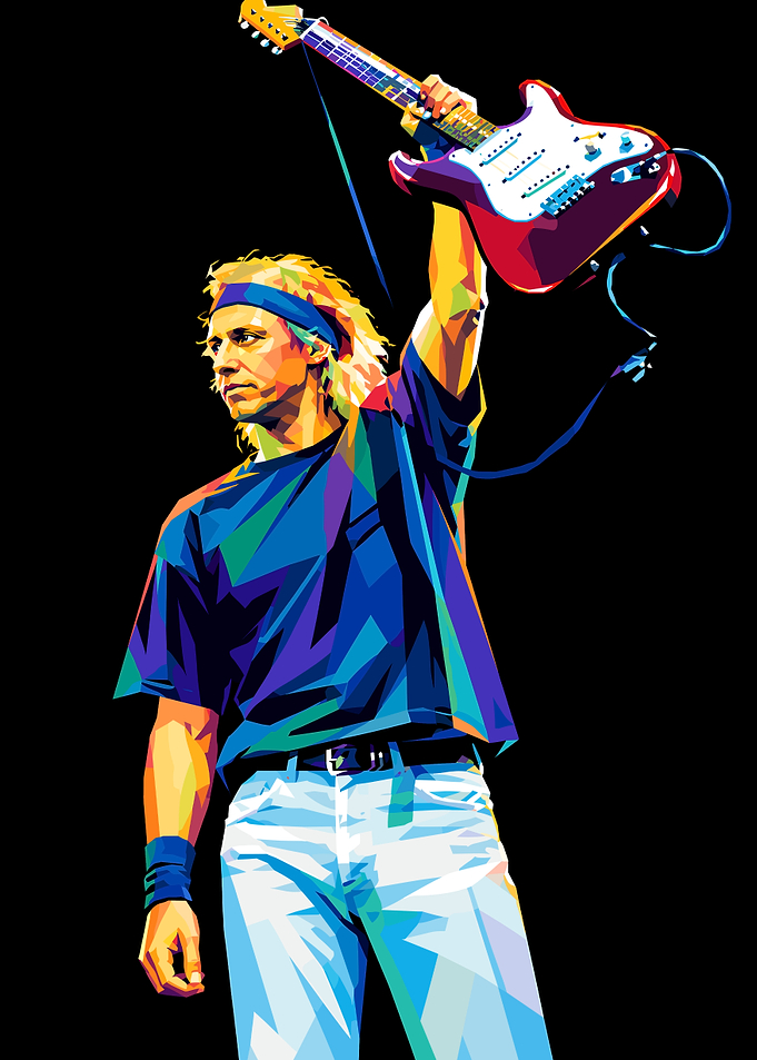 Mark Knopfler Pop Art Portrait