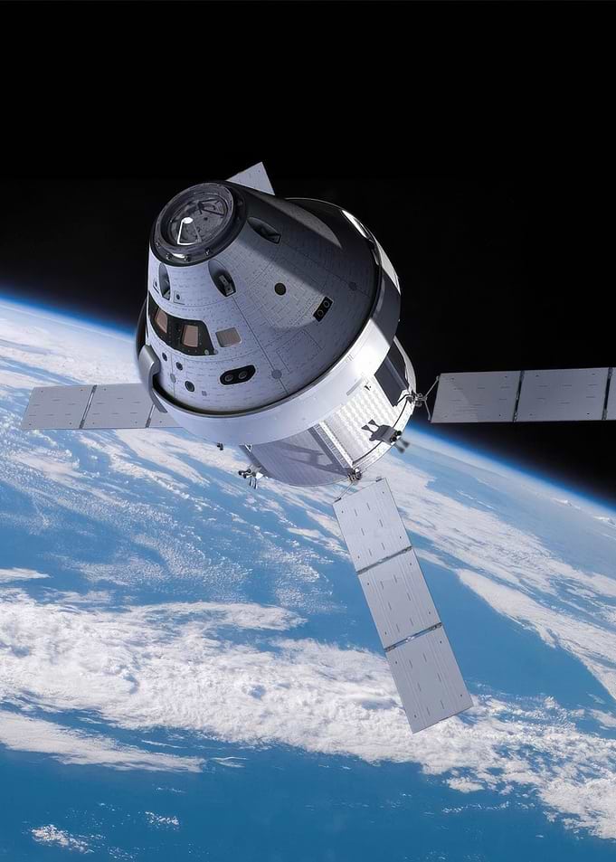 SpaceX Dragon Spacecraft in Orbit