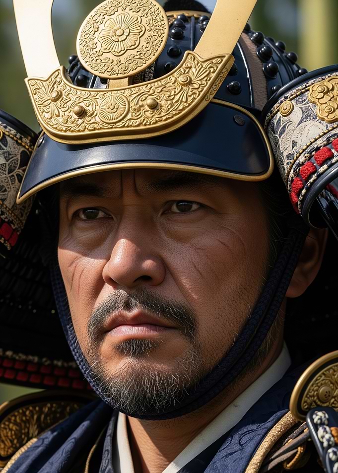 Portrait of a Japanese Samurai Warrior