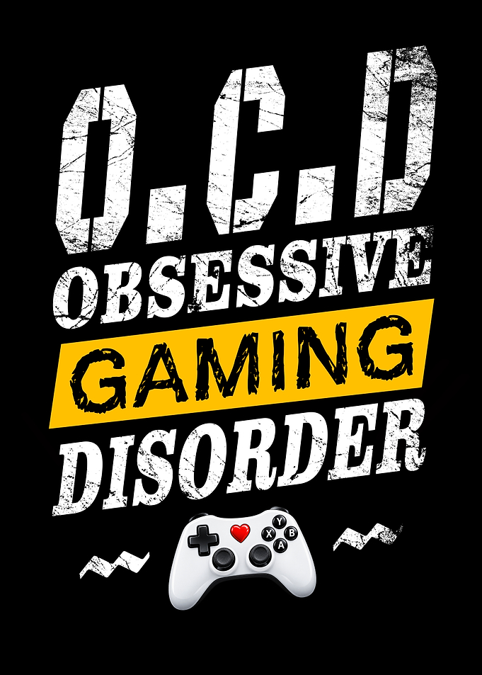 Obsessive Gaming Disorder Gamer T-Shirt Design