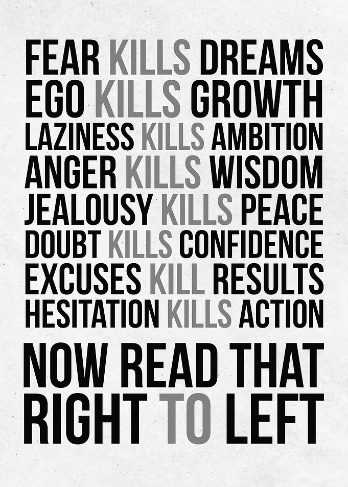 Inspirational Text Art Poster