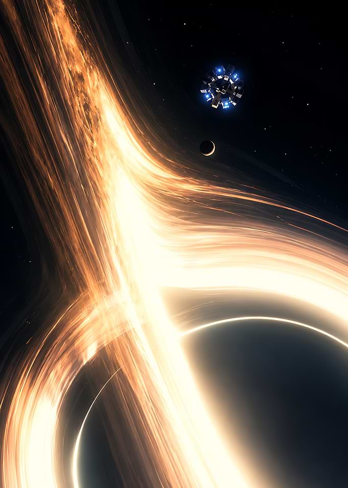 Interstellar Gargantua Black Hole Scene