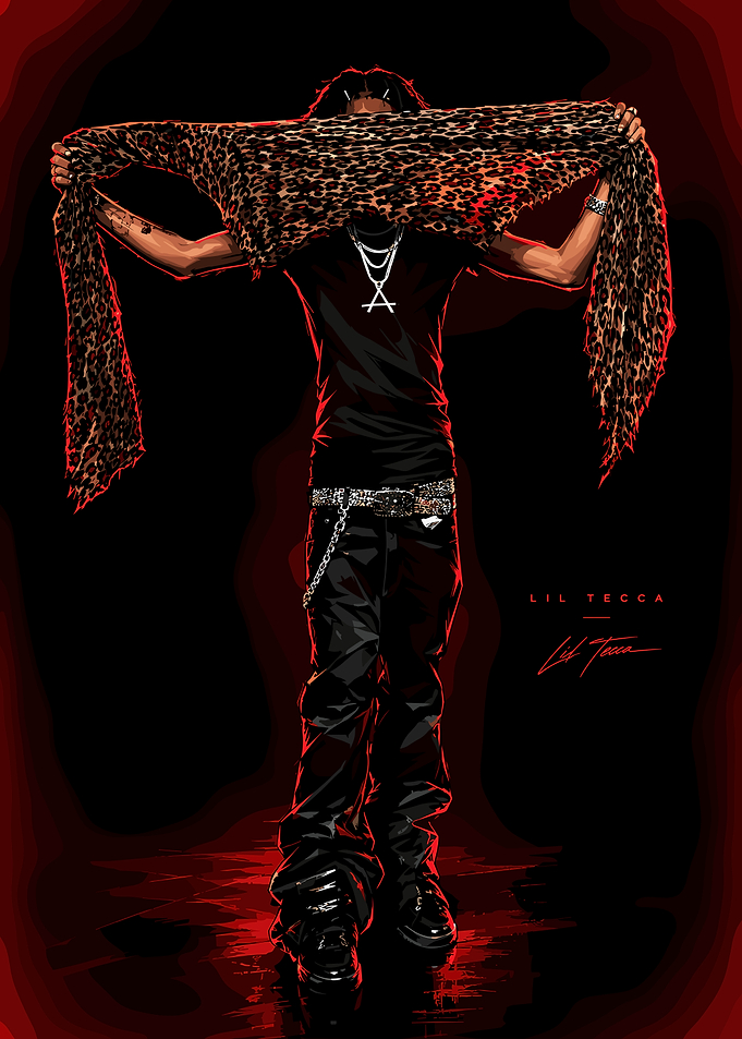 Lil Tecca Digital Illustration