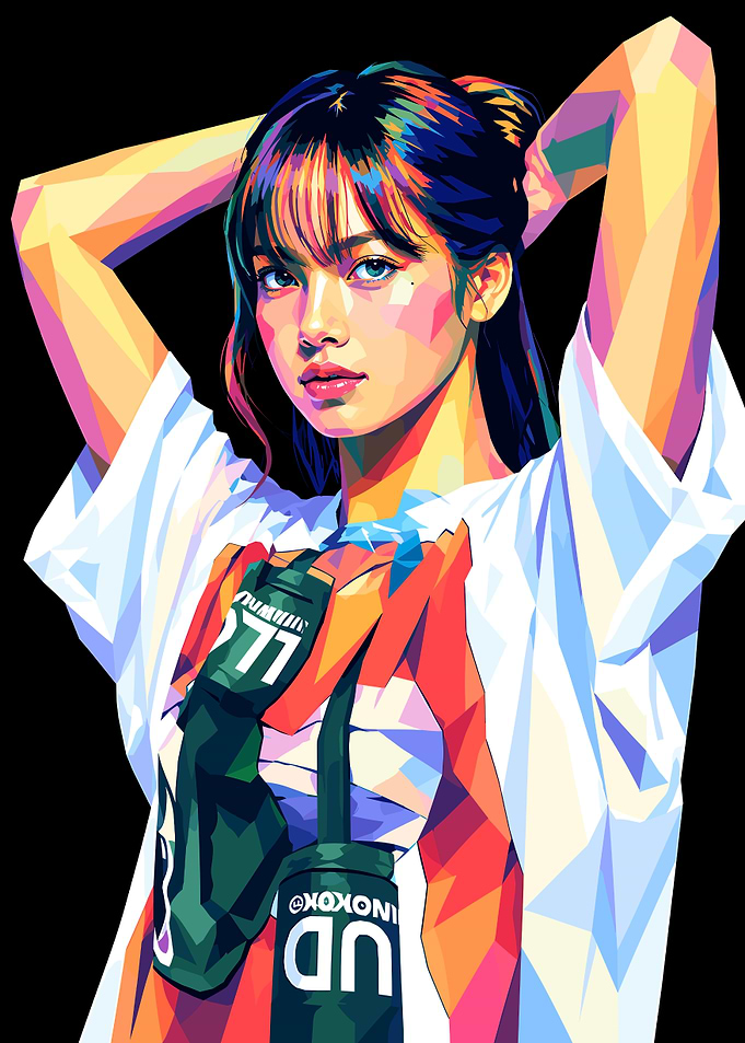 Lisa Blackpink WPAP Pop Art Portrait