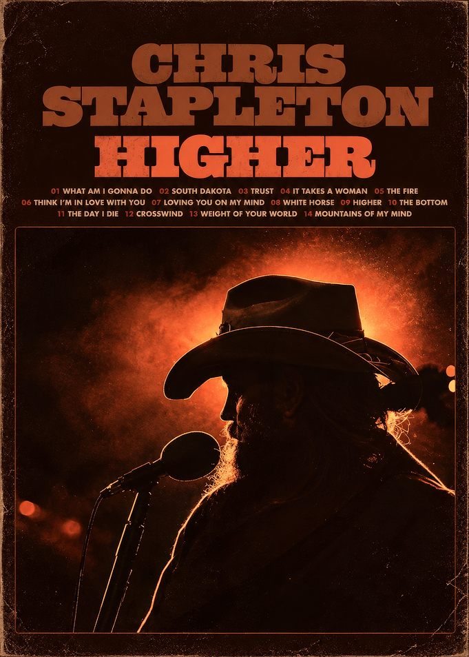 Chris Stapleton Higher Album Poster