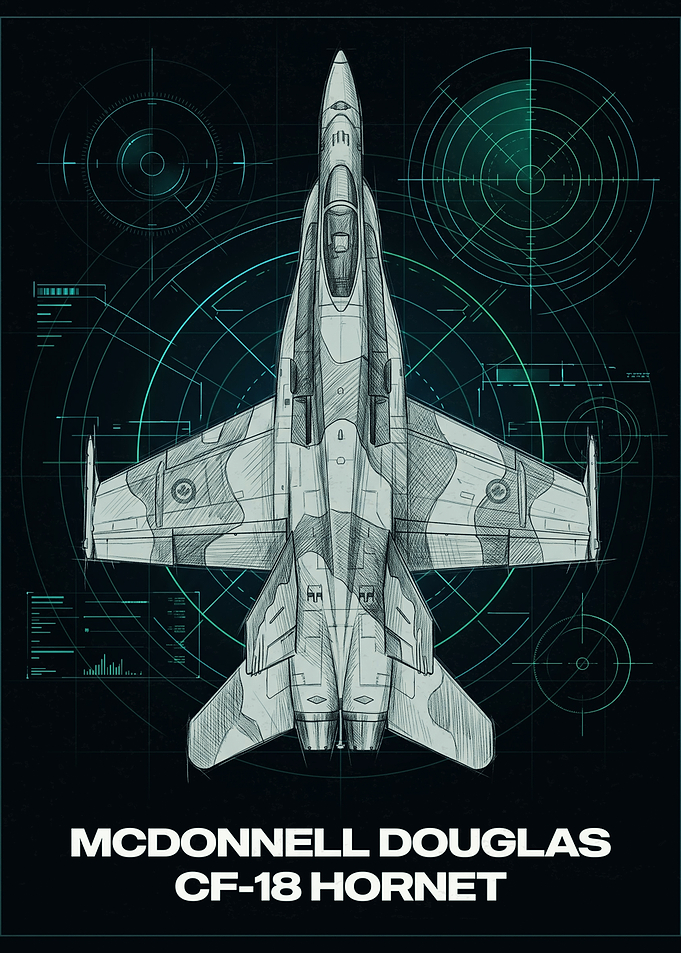 McDonnell Douglas CF-18 Hornet Blueprint