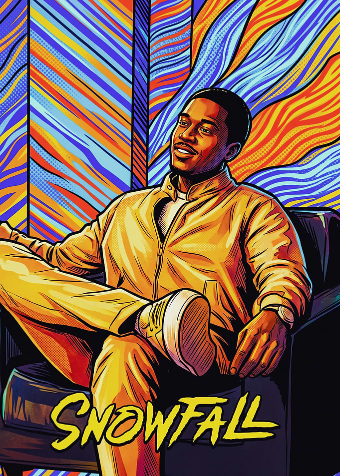 Franklin Saint Snowfall Pop Art Poster