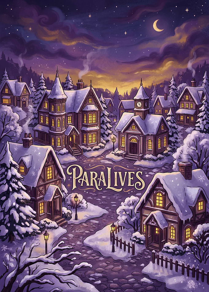 Paralives Winter Village Illustration