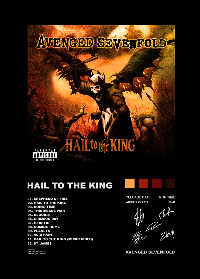 Avenged Sevenfold Hail to the King Poster