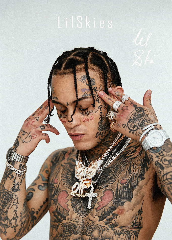 Portrait of Rapper Lil Skies