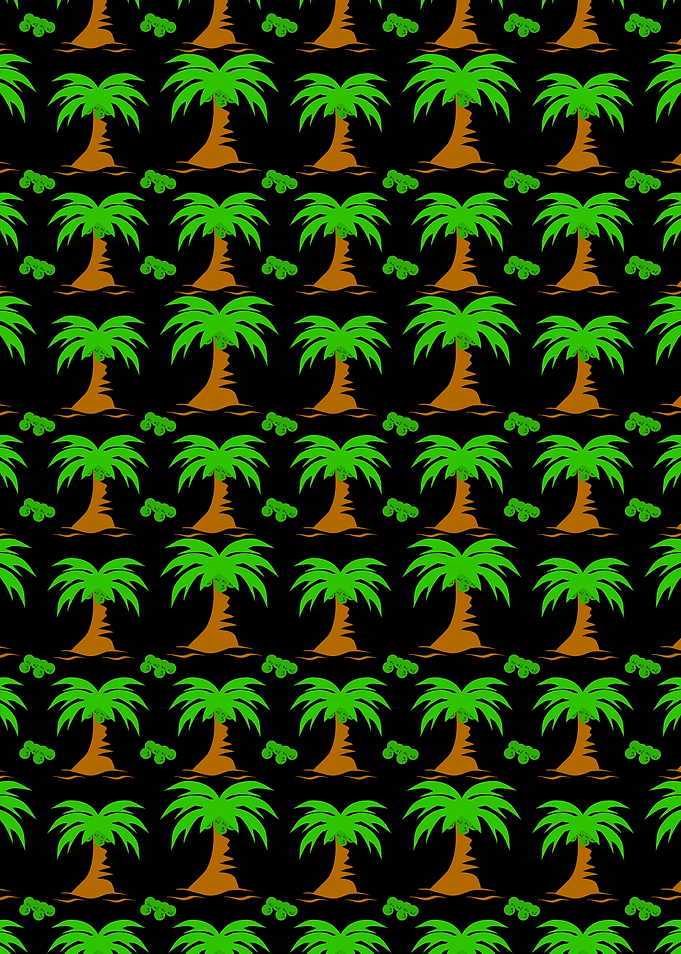 Tropical Palm Tree Pattern Background