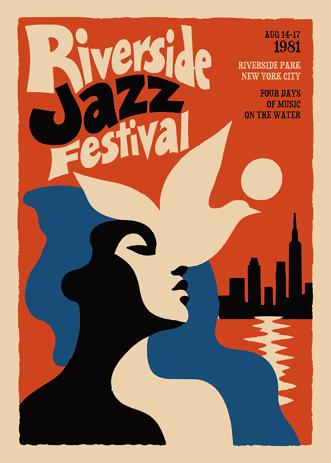 1981 Riverside Jazz Festival Poster