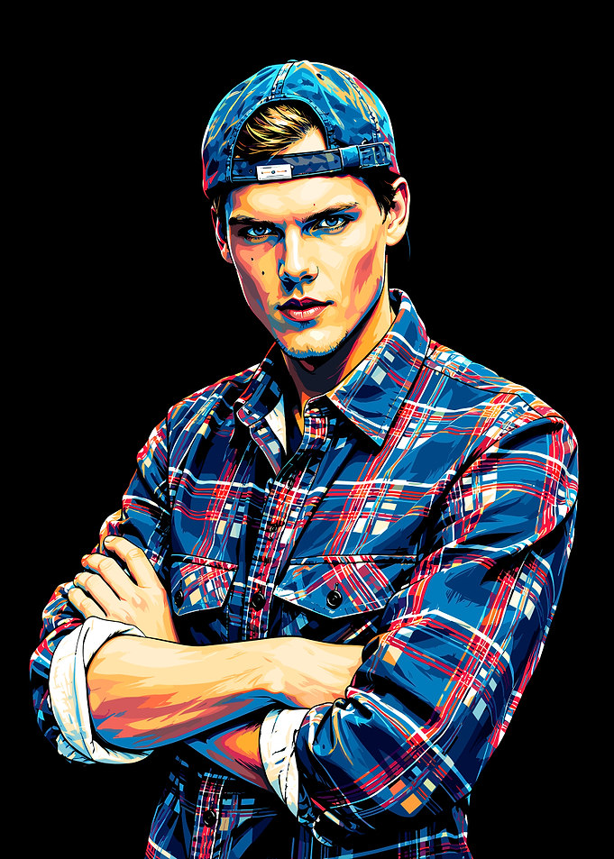 Avicii Portrait Digital Art