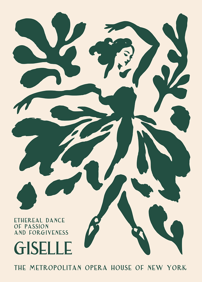 Giselle Ballet Poster Matisse Style