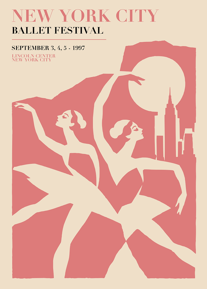 New York City Ballet Festival Poster
