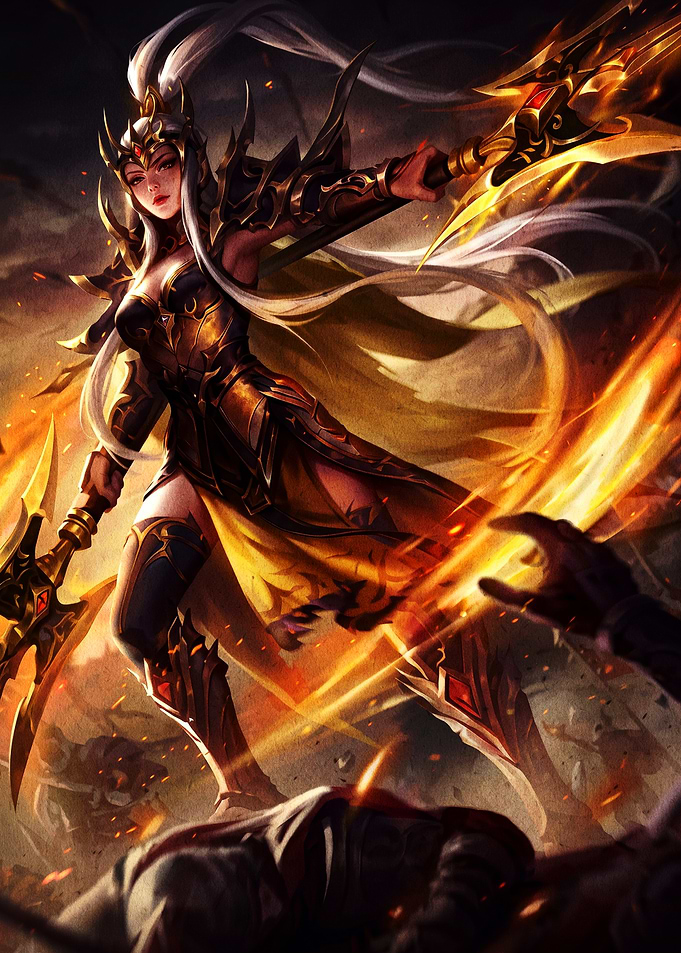 Warrior Queen with Golden Spear