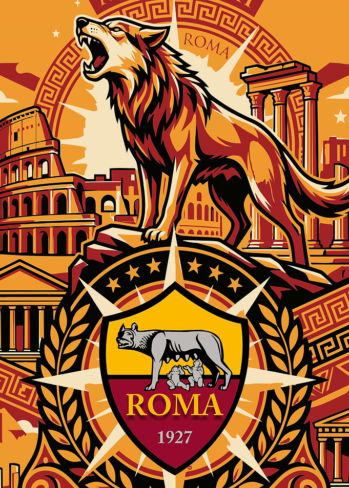 AS Roma Football Club Poster