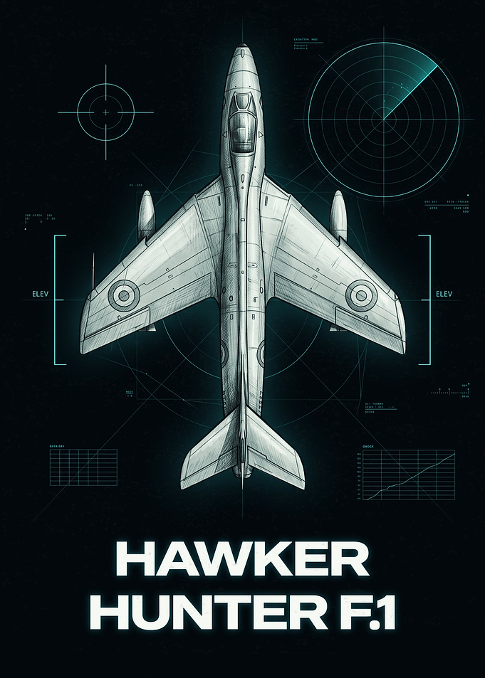 Hawker Hunter F.1 Technical Blueprint