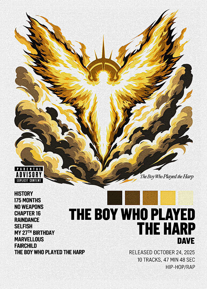 Dave The Boy Who Played The Harp Album Poster