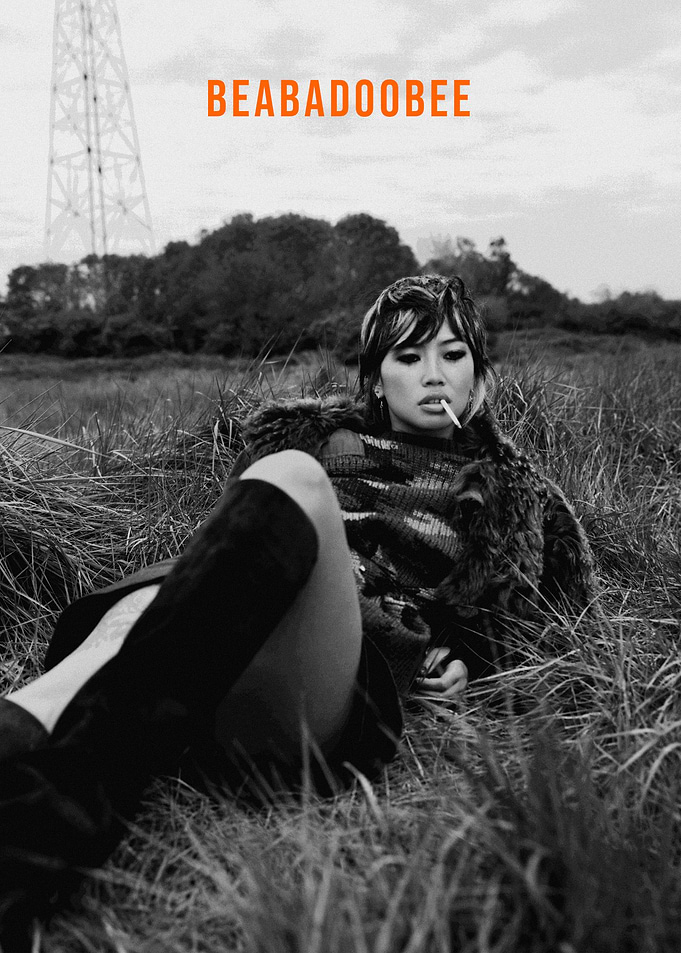 Beabadoobee Portrait in Grassy Field