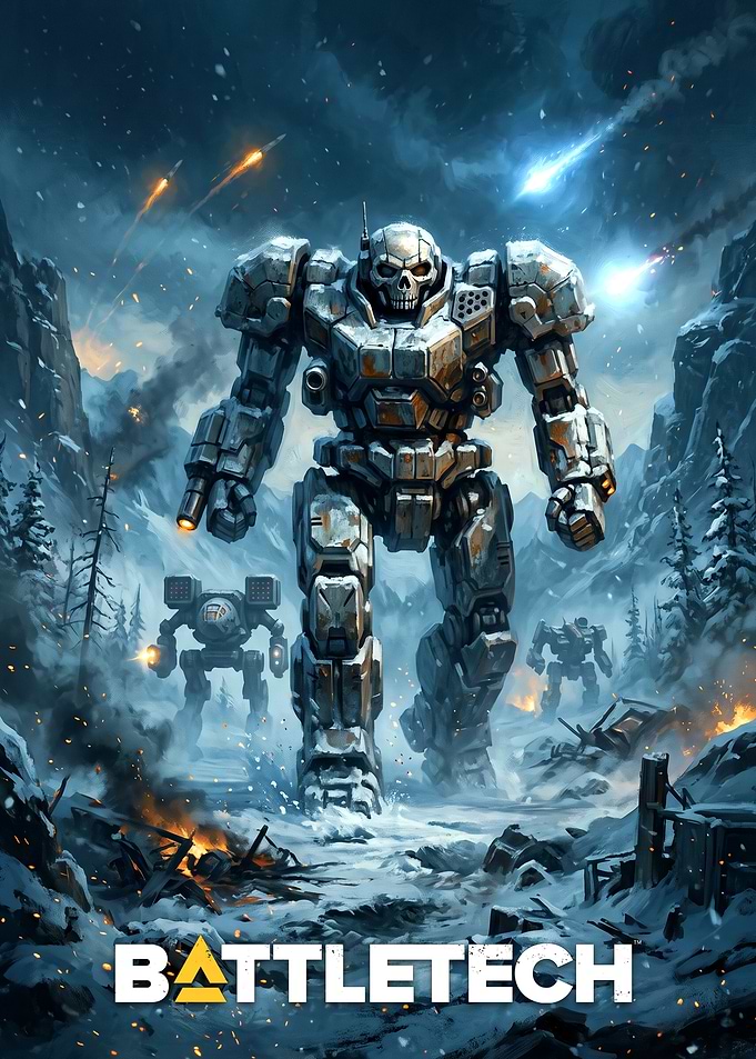 BattleTech Mech Warriors in Snow