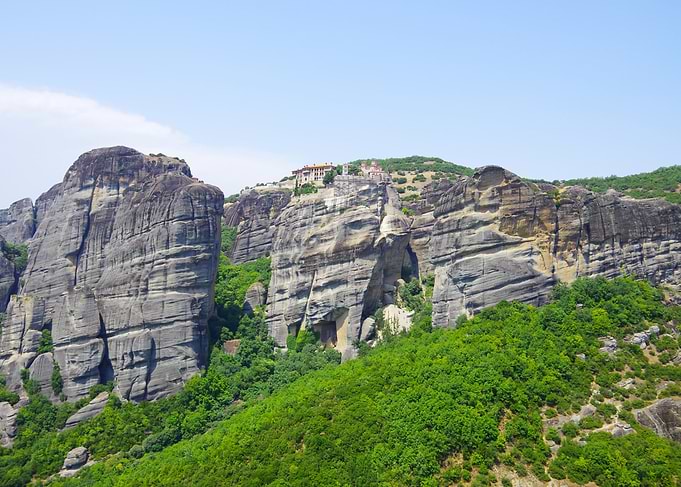 Meteora Monasteries on Rocky Cliffs