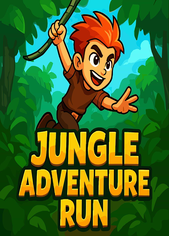 Jungle Adventure Run Game Poster