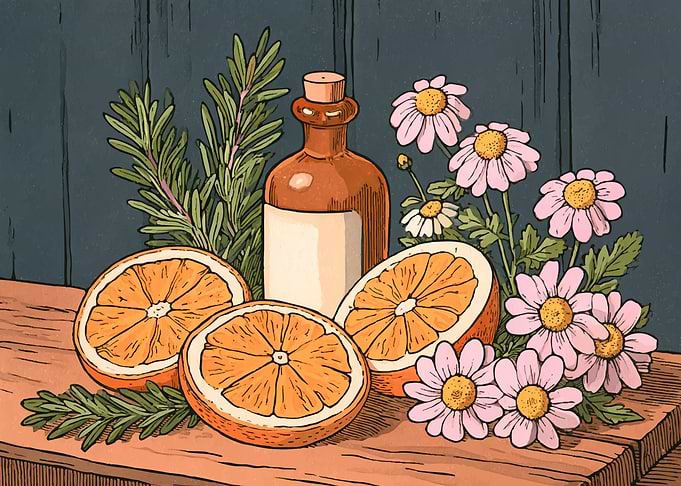Botanical Still Life with Citrus
