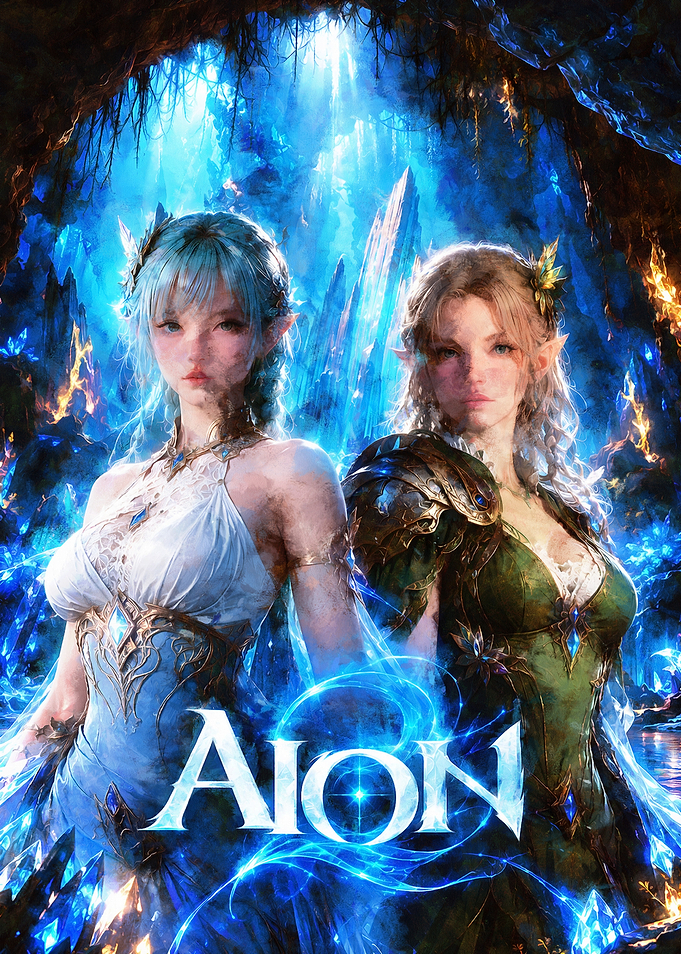 Aion Fantasy Game Promotional Art