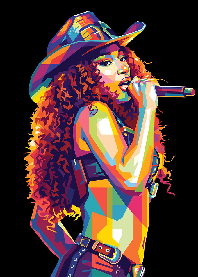 Colorful Pop Art Megan Thee Stallion