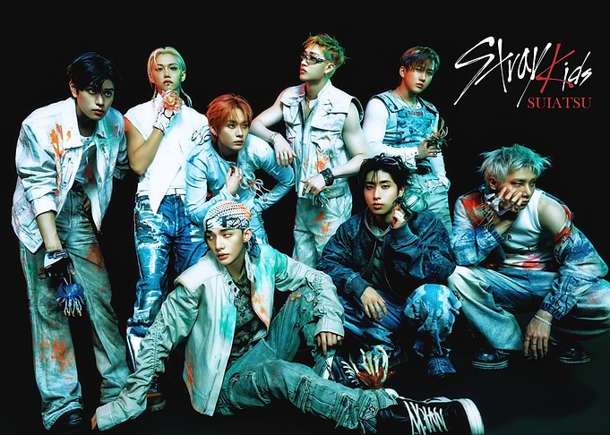 Stray Kids K-pop Group Portrait