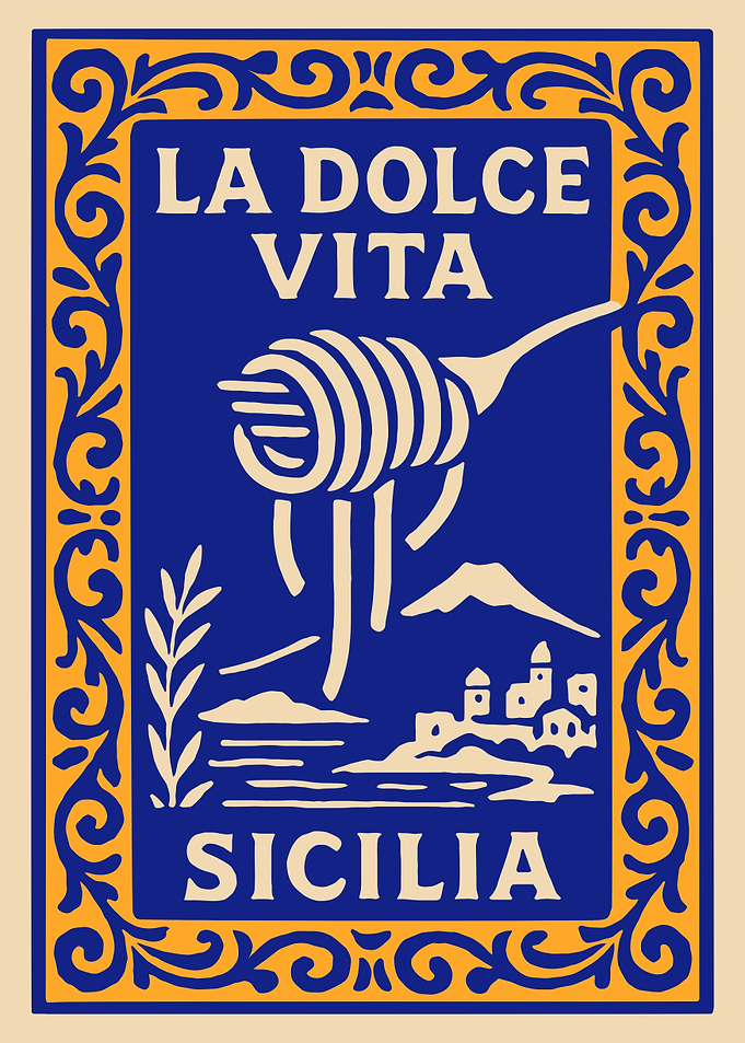 La Dolce Vita Sicilia Poster