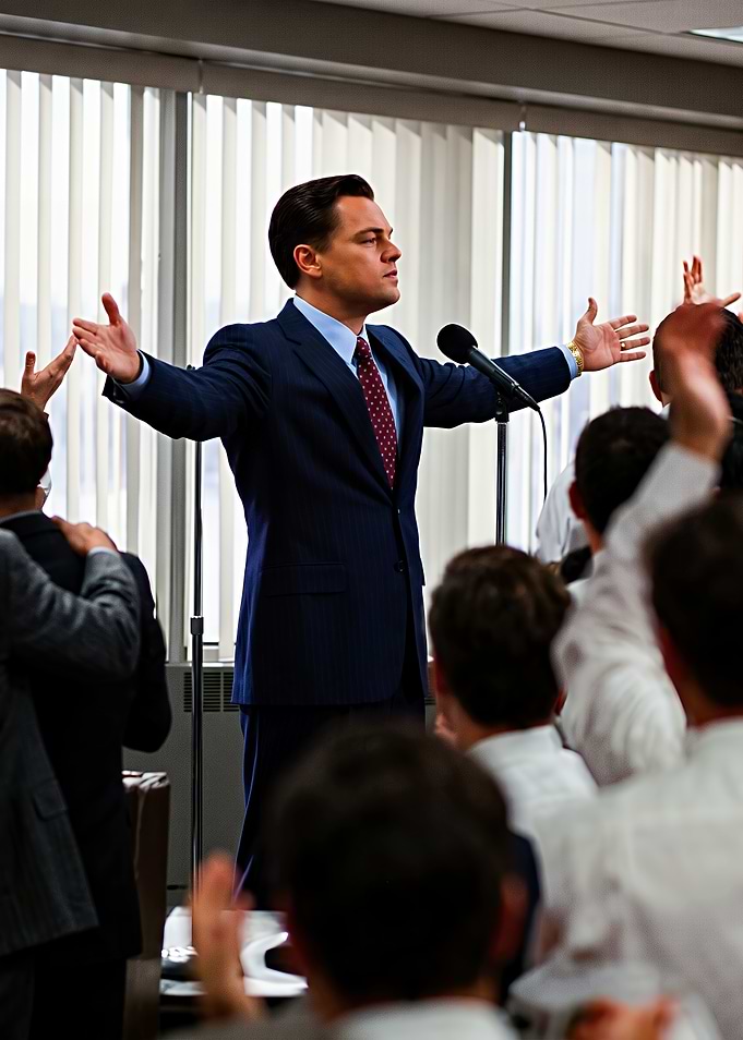Jordan Belfort Giving a Speech