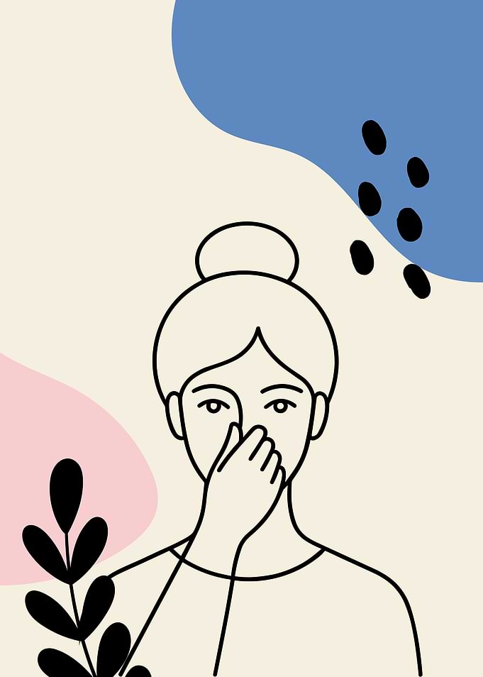 Minimalist Line Art Woman Portrait