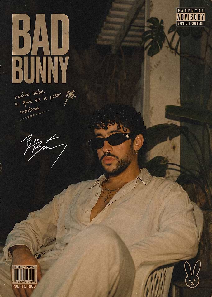 Bad Bunny Album Cover Poster