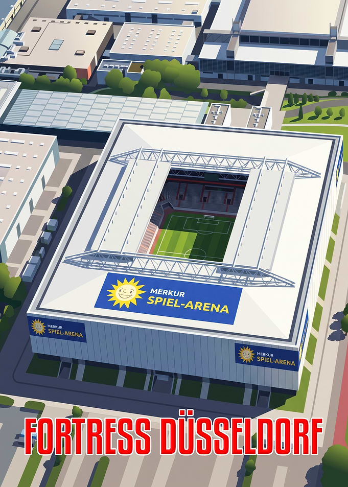 Merkur Spiel-Arena Düsseldorf Stadium Illustration