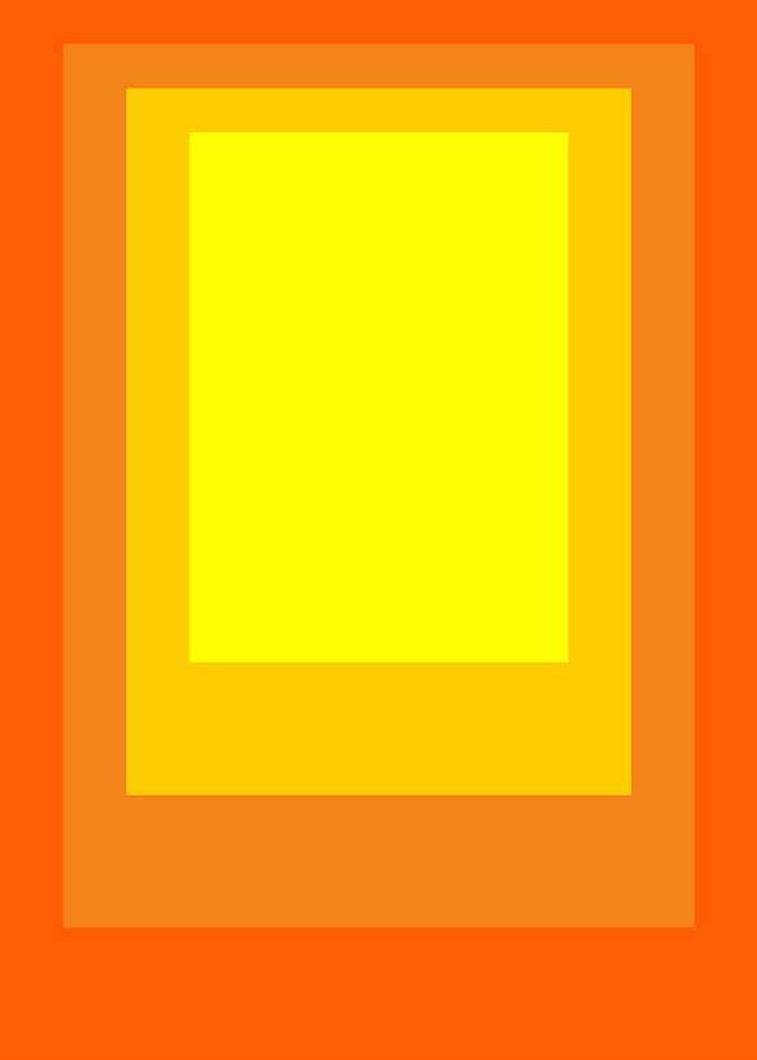 Abstract Concentric Rectangles in Warm Tones