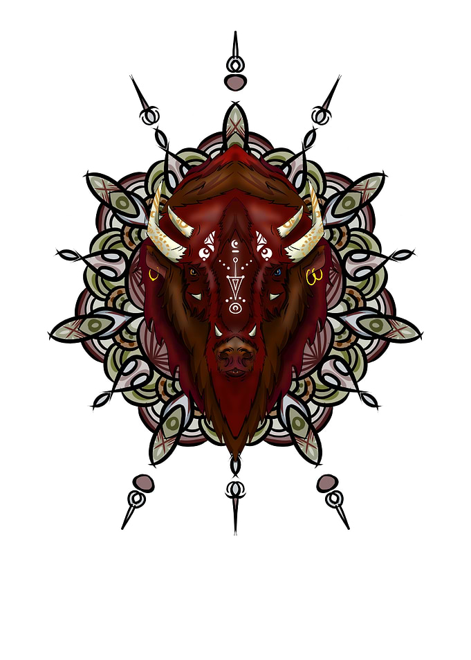 mr Bison mandala