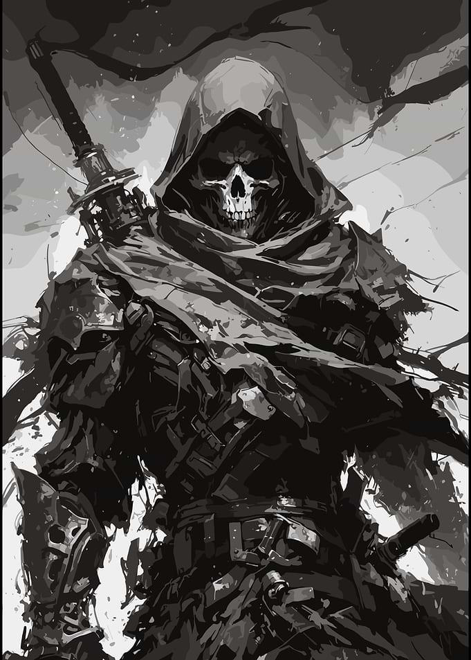 Grim Reaper Samurai Warrior