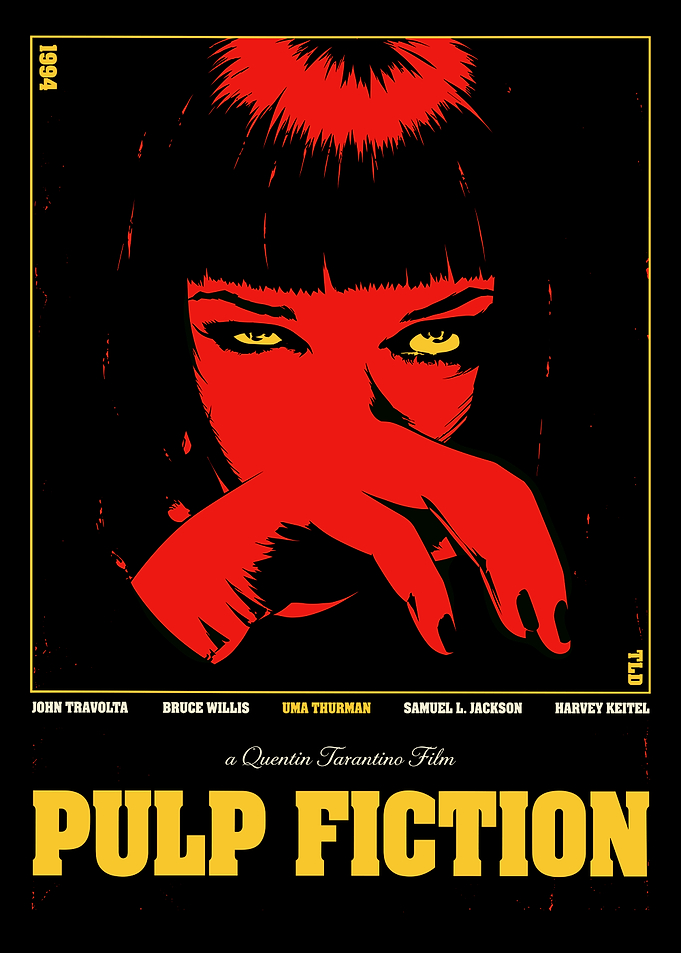Pulp Fiction Mia Wallace Movie Poster