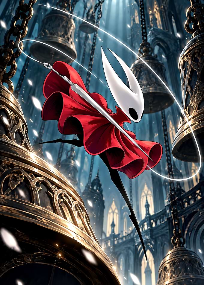 Hornet from Hollow Knight in Action