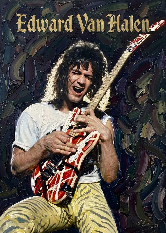 Eddie Van Halen Guitar Portrait