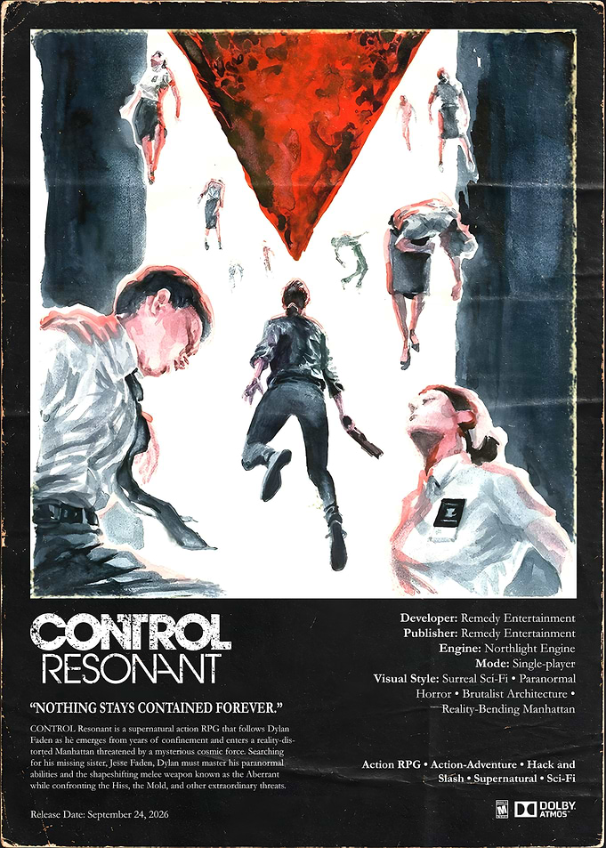 Control Resonant Fan-Made Game Poster