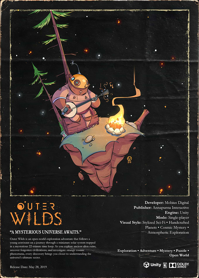 Outer Wilds Game Promotional Poster