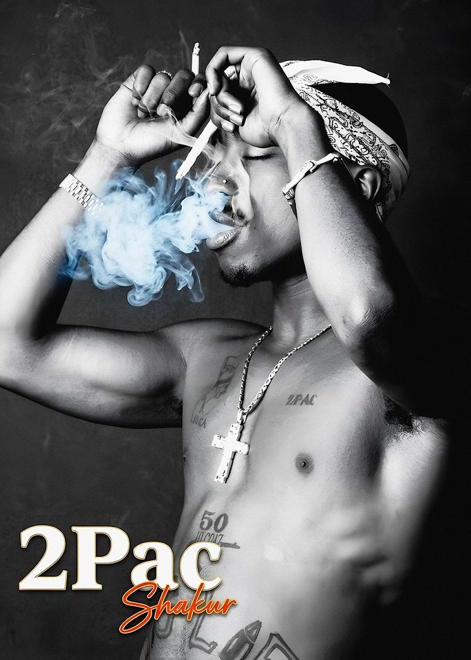 2Pac Shakur Portrait art