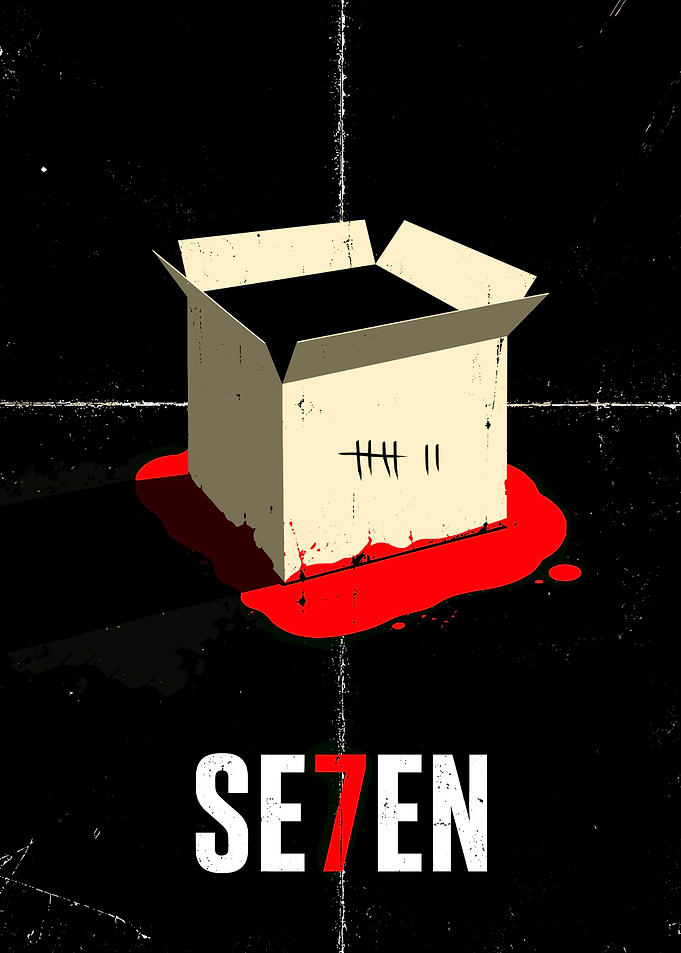 Se7en Movie Minimalist Poster