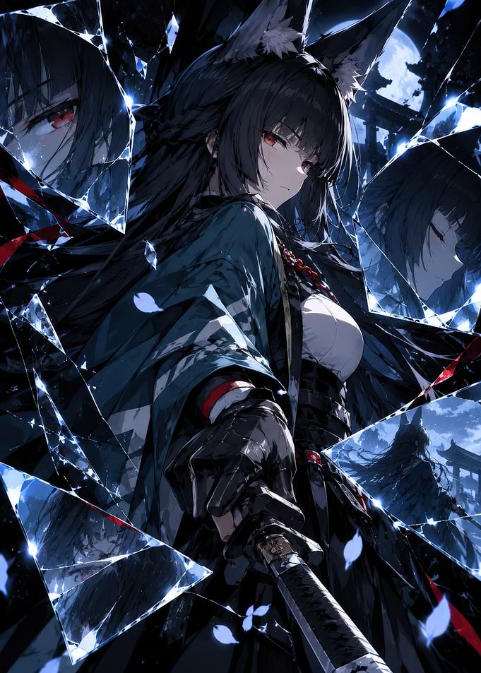 Hishomi Miyabi Shattered Glass Art