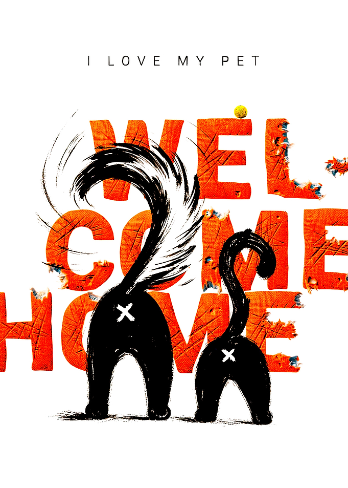 Welcome Home Cat Poster