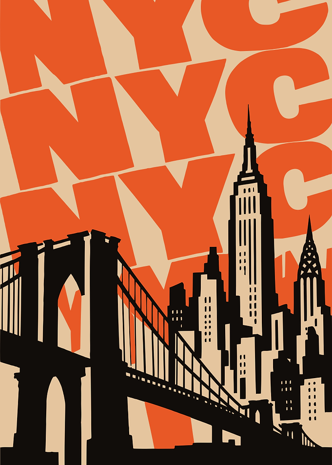 New York City Skyline Poster