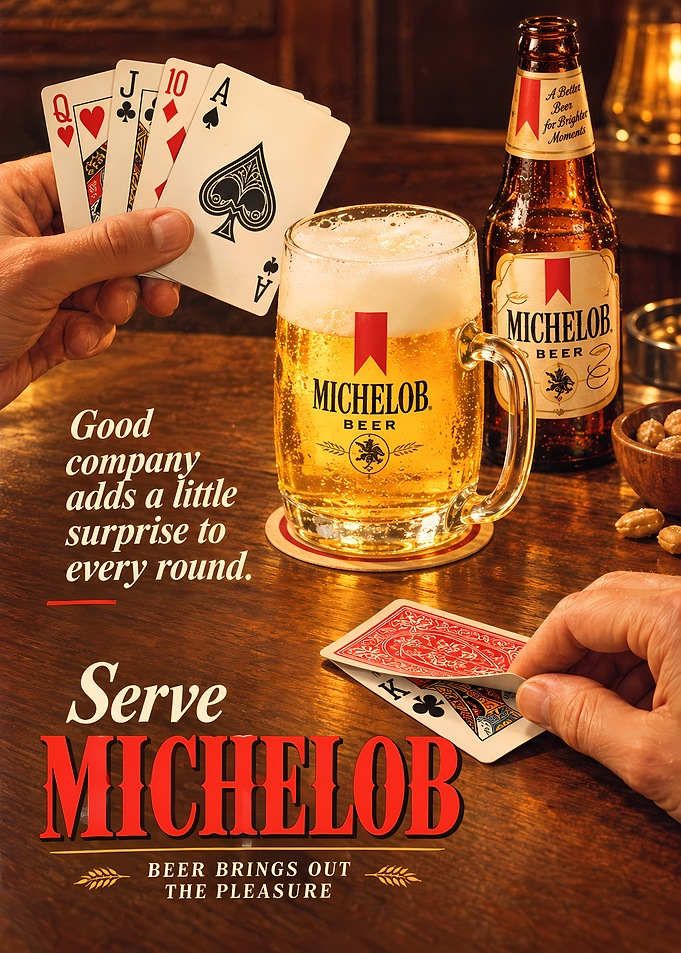 Michelob Beer Vintage Style Advertisement